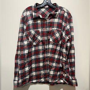 Maurice's Size 3 Women's Flannel Plaid NWOT Button Pockets Collared